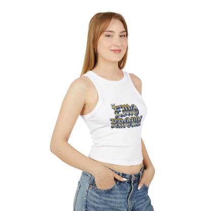Women's Emo Brown X Richie Moon Micro Rib Racer Tank