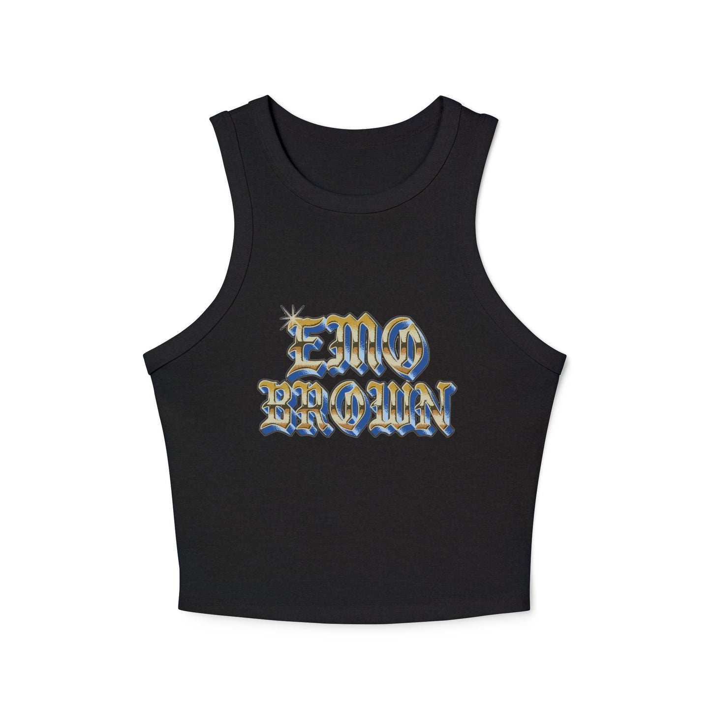 Women's Emo Brown X Richie Moon Micro Rib Racer Tank