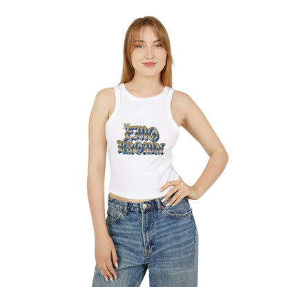 Women's Emo Brown X Richie Moon Micro Rib Racer Tank